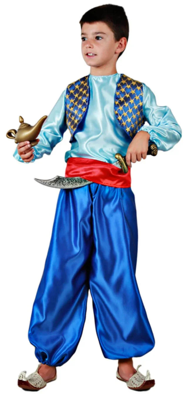 Disfraz de Genio de Aladdín para Niño Genio de la Lámpara Fycar